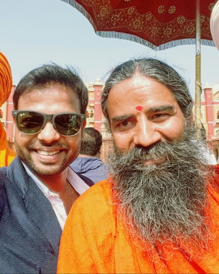 with Baba Ramdev