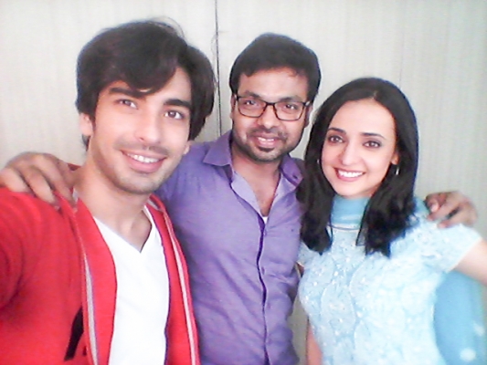 With mohit segal & sanaya irani