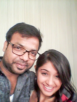 With chandni bhagwanani