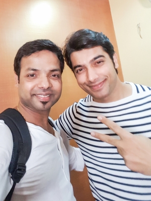 With sharad malhotra